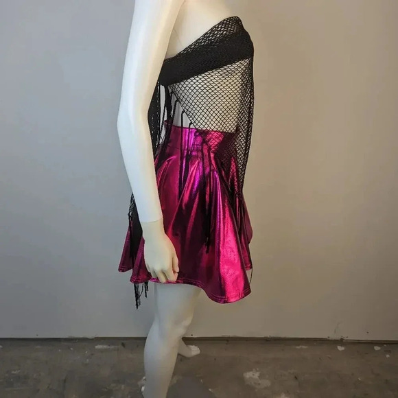 Urban Coco Fushia Mini Rave Skater   Skirt / Small - Picture 2 of 5